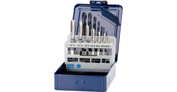 Sada závitníků M3-M12 ATORN + jádrové vrtáky M3-M12 TH/BH 3xD 0° P