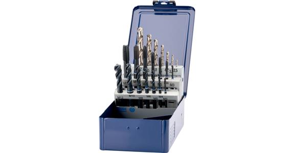 Sada závitníků M3-M12 ATORN + jádrové vrtáky M3-M12 TH/BH 2,5xD 40° PH