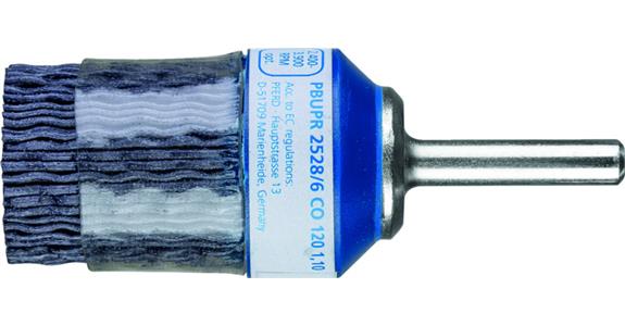 Brush CER diameter 25 mm, shank 6 mm, BUPR 252 P8/6 CO G120 1.10