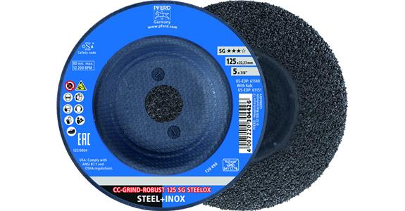 Grinding disc CC-GRIND-ROBUST 125 SG STEELOX