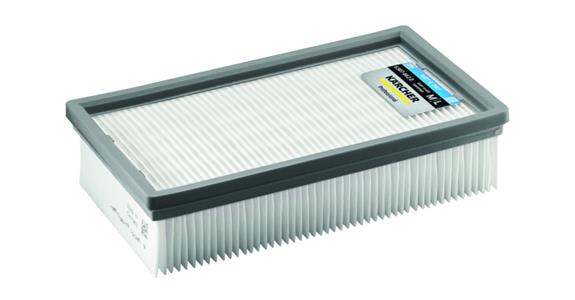 Pleated filter packaged PES