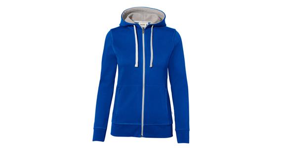 Women's hooded jacket bonded royal blue/silver size XL