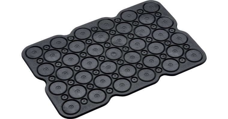 1028204104 Adaptérová podložka ATORN, černá, 1 kus 2,5 x 200 x 300 mm