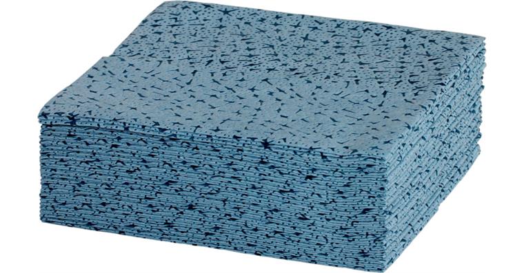1095013001 Vlhčené utěrky, 20x 25 ks, odolné vůči rozpouštědlům, modré, 300 x 380 mm