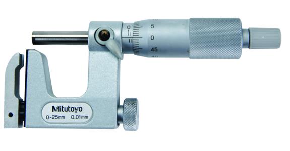Micrometer 25-50 mm, w. interchangeable anvil