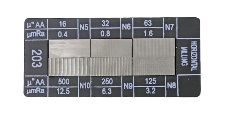 1033890202 Surface specimen plate horizontal milling, 6 reference specimens N5-N10