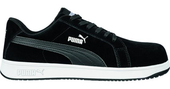 Nízká bezpečnostní obuv Iconic Suede Black Low S1PL, velikost 46