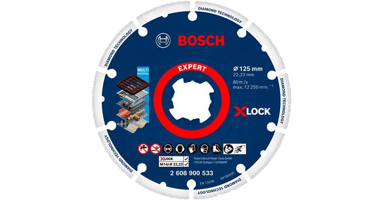 1044827101 Diamantový řezný kotouč, průměr 125 mm, průměr otvoru 22,23 mm, modrý