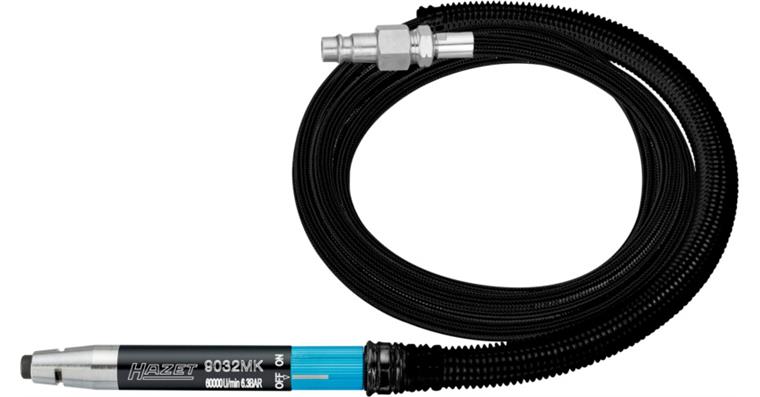 1092413501 Pneum. mini přímá bruska HAZET 9032 M, spotř. vzduchu 75 l/min, 132 mm