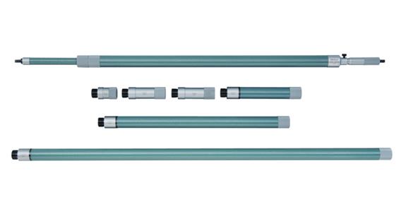 2-point internal micrometer 1,000-2,000 mm St with extensions 6 pieces 50 mm