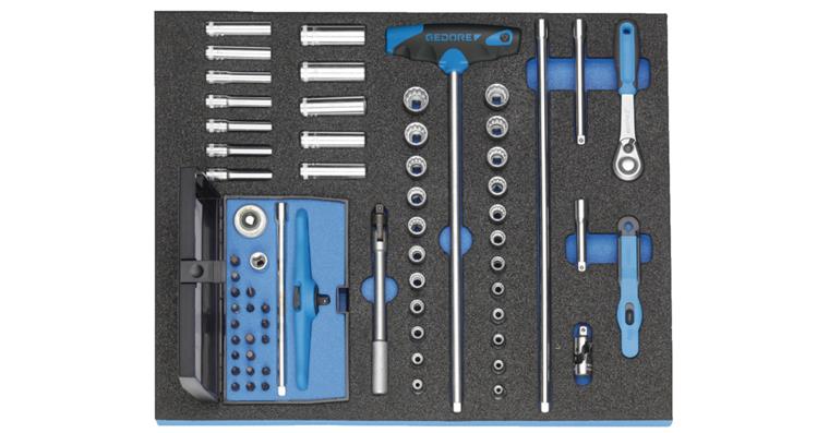 1001109183 socket wrench assortment 1/4 inch in check tool module 67-piece 2016478