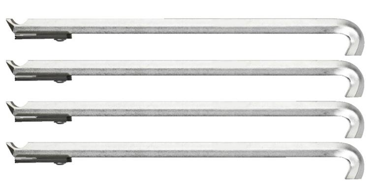 1001145281 puller hook set 4-piece 178 mm with spacers 8012160