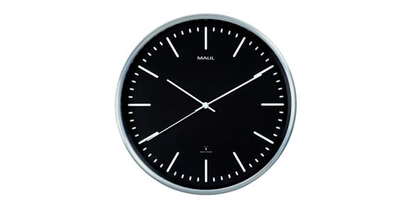 MAULfly wall clock, radio clock, black