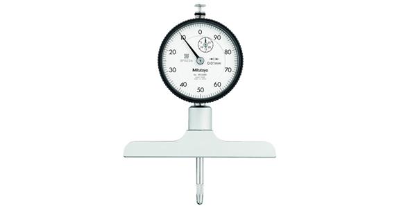 Depth meas. bridge with dial gauge 0-210 mm, resolution 0.01 mm, 101.6 x 16 mm
