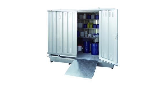 Safety warehouse W2,075xD1,075xH2,570mm for flammable media