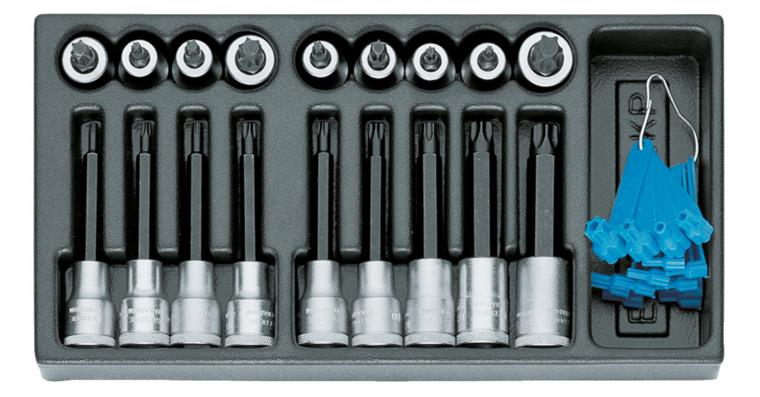 1001105887 screwdriver bit set 1/2 inch in 1/3 ES module 19-piece 1402226