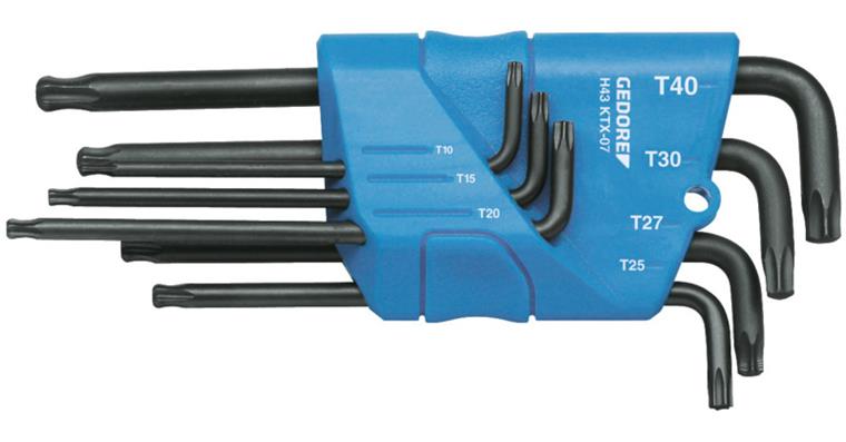 1001106410 Hex key L-wrench set in holder 7-piece TX T10-T40 1531441
