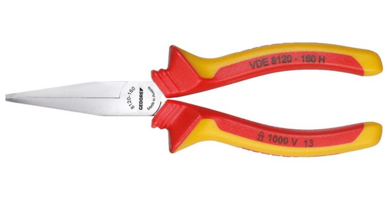 1001106969 VDE flat nose pliers with sheath insulation 160 mm 1552090
