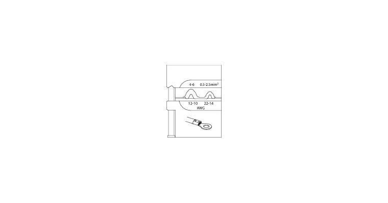 1001107031 modular insert for uninsulated cable lugs 0.5-2.5/4-6 1830597