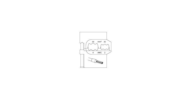 1001110032 modular insert for wire end ferrules 50/35mm 1830627