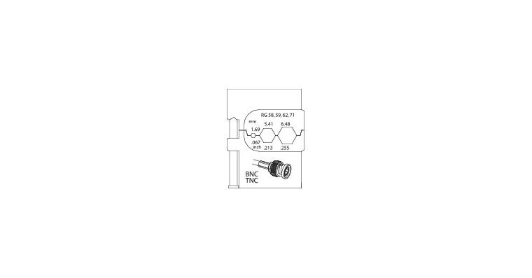 1001107040 module insert for coax connectors RG 58/59/62/71 1830694