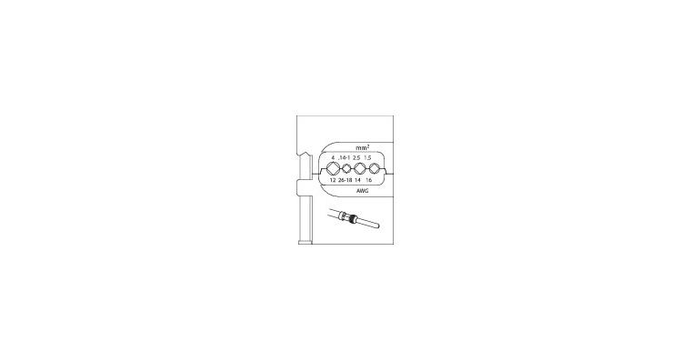 1001107044 Module insert for heavy duty connectors 0.14-4mm 1830732