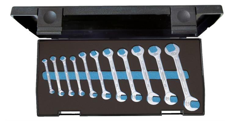 1001107565 double open-end wrench set 11-piece 4.5-13 mm 1879146