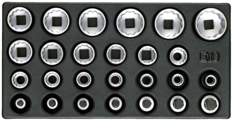 1001107738 socket set 1/2 inch in 1/3 ES module 26-piece 1899694