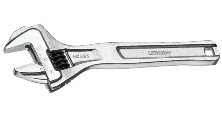 1001107828 open-end wrench 8 inch adjustable chrome-plated 1966316