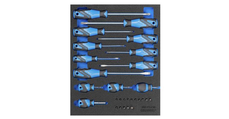 1001109177 screwdriver set in check tool module 15-piece 2016311