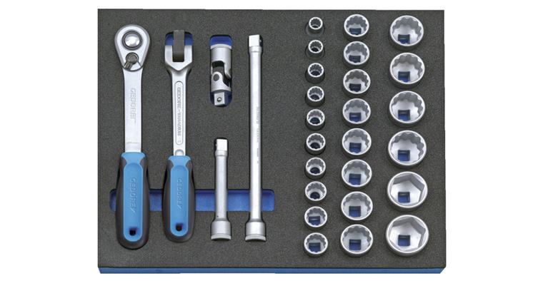 1001109181 socket wrench assortment 1/2 inch in check tool module 29-piece 2016494
