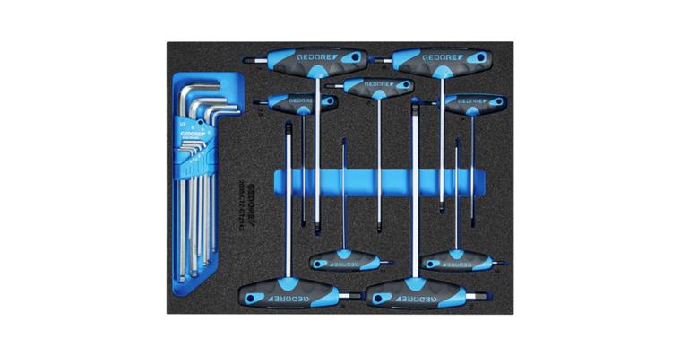 1001109185 offset screwdriver set in check tool module 17-piece 2016540