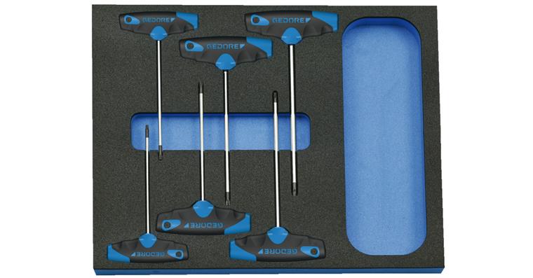 1001709323 screwdriver set in check tool module 6-piece 2016559