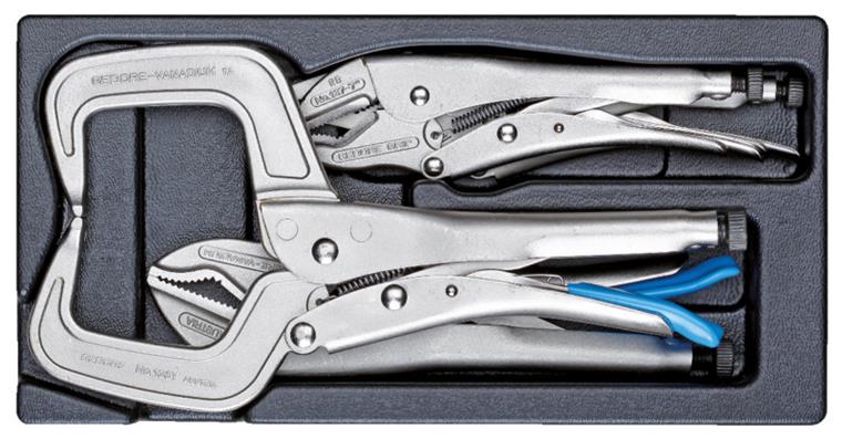 1001108205 Grip pliers assortment in 1/3 ES module 4-piece 2188198
