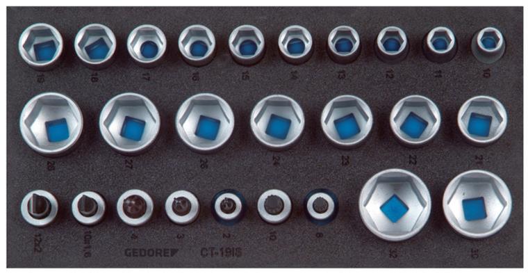 1001108139 socket set 1/2 inch in check tool module 26-piece 2308924