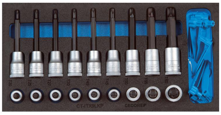 1001108163 screwdriver bit set 1/2 inch check tool module 19-piece 2308940