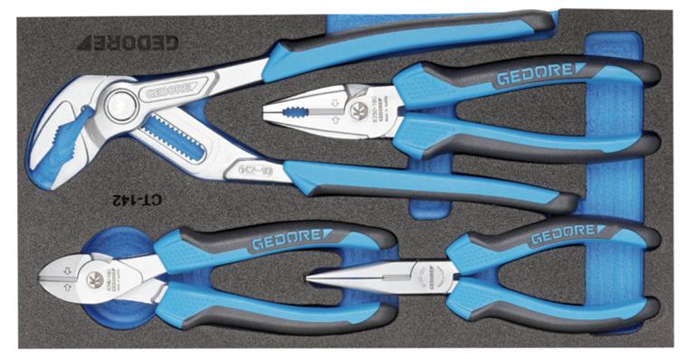 1001108137 pliers assortment in check tool module 4-piece 2309025