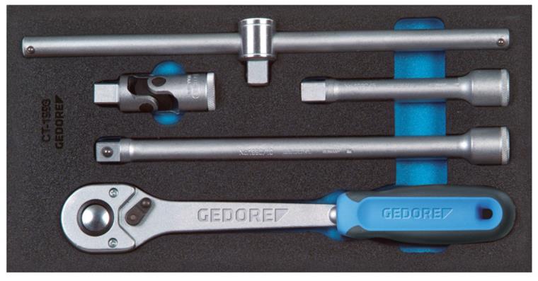 1001108140 Sockets accessories 1/2 inch Check-Tool-Module 5-piece 2309106