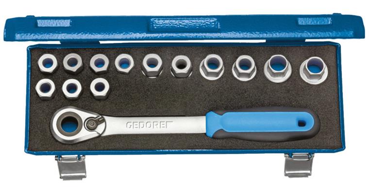 1001108524 socket wrench set 1/2 inch 14-piece 10-24 mm 2521563