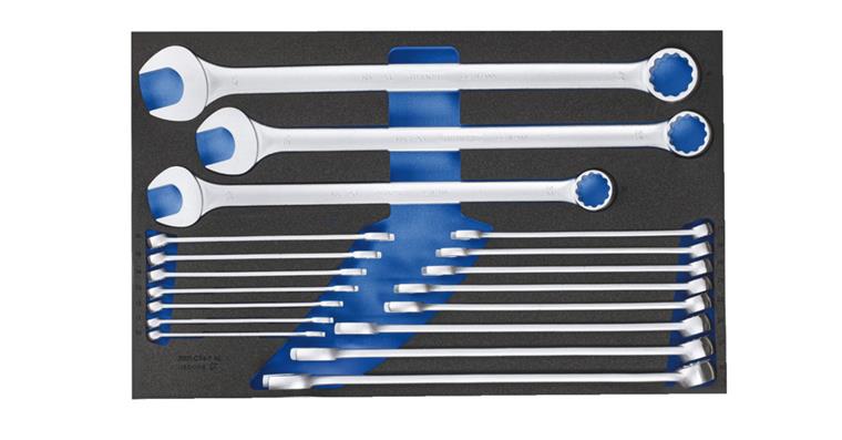 1001109651 Combination wrench set in check tool module 18-piece 2704226