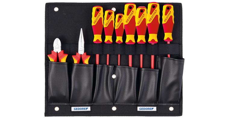 1001109589 tool card with VDE pliers/screwdriver assortment 9-piece 2836203