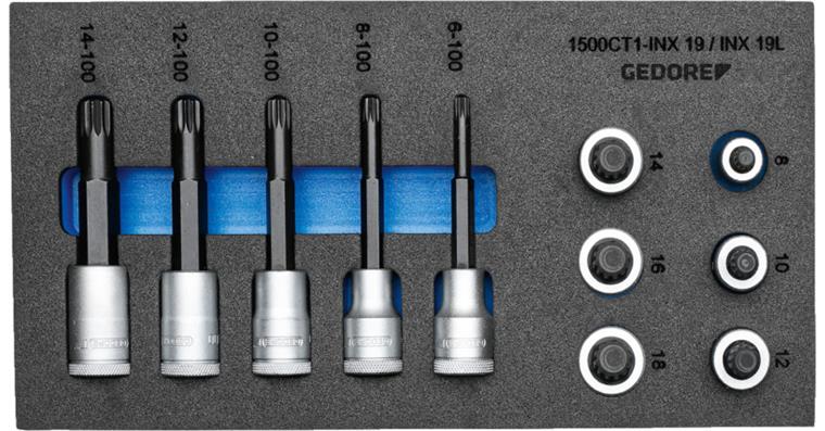 1001109615 screwdriver bit set 1/2 inch check tool module 11-piece 2957957