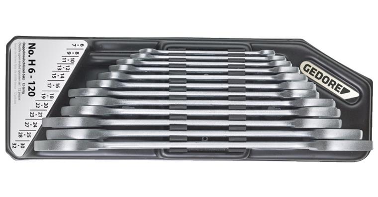 1050108102 double open-end wrench set in holder 12-piece 6-32 mm 6079750