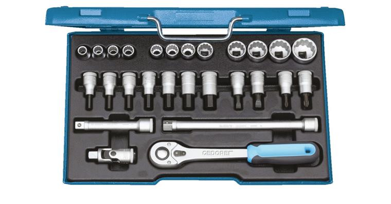 1001101781 socket wrench set 1/2 inch 27-piece UD profile 10-30 mm 6140090