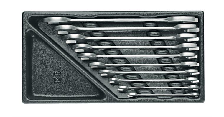 1059910101 double open-end wrench set in 1/3 ES module 10-piece 6621000