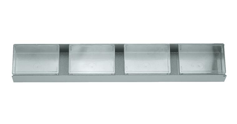 1001106777 spacer module with small part sockets 475x77x40 mm 6627120
