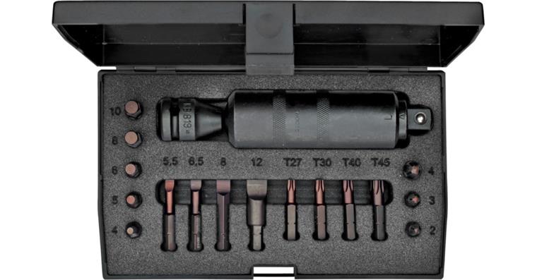 1001104620 Screwdriver set 1/2 inch 18-piece 6654600