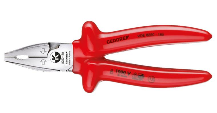 1001107088 VDE combination pliers with immersion insulation 180 mm 6720090