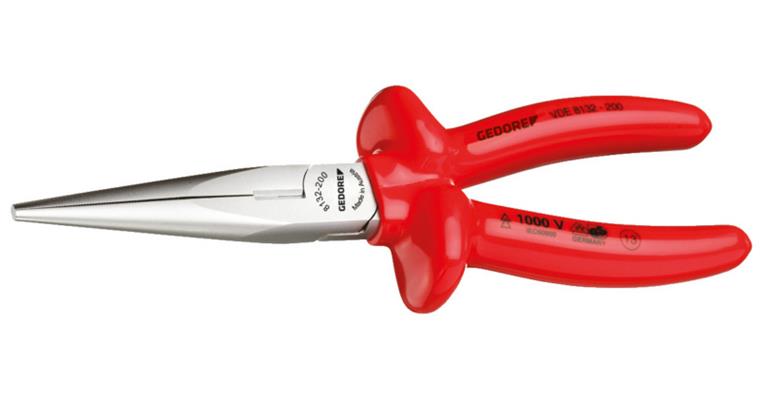 1001104827 VDE Round nose pliers with dipped insulation 160 mm 6721570