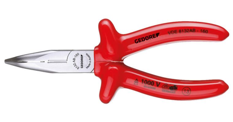 1001104830 VDE Snipe nose pliers with dipped insulation 200 mm 6721810